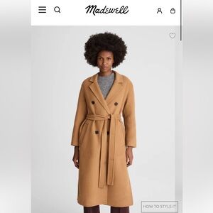 Madewell Double-Faced Long Coat